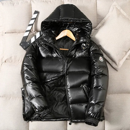 -20 Degree Down Jacket Male Winter Parkas Men White Duck Down Jacket Hooded Outdoor Thick Warm Padded Snow Coat Oversize M-4XL