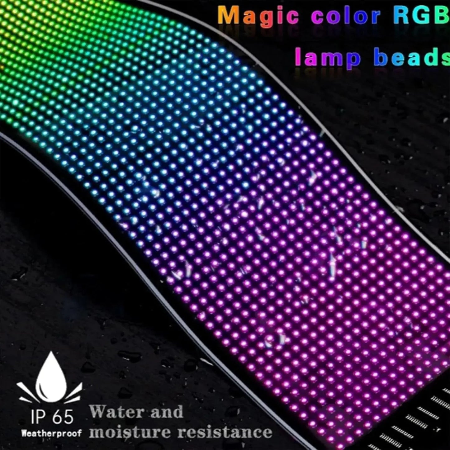 Devil's Eye Light Programmable led Windshield Display for Car Truck LED Matrix Panel Bluetooth App Remote Control Custom Animate