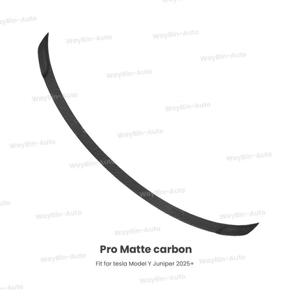 Matte Black  Rear Trunk Spoiler for Tesla Model Y Juniper 2025 - Easy Install Carbon Fiber Trim Blade Wing Body Kit Auto Tuning