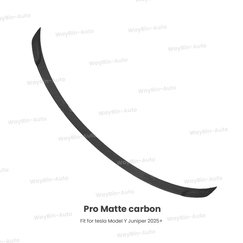 Matte Black  Rear Trunk Spoiler for Tesla Model Y Juniper 2025 - Easy Install Carbon Fiber Trim Blade Wing Body Kit Auto Tuning