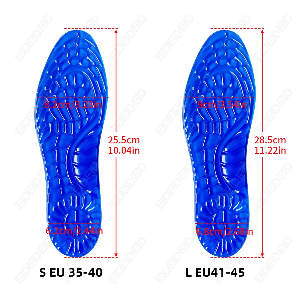 Gel Insole Silicone Orthopedic Insoles for Man Women Anti-Shock Shoe Inserts Arch Support Flat Foot Cushion Insoles for Feet