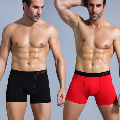 4Pcs Mens Underpants Sexy Boxers Underwear Man Cotton Men's Panties Brand Male Boxer Shorts
