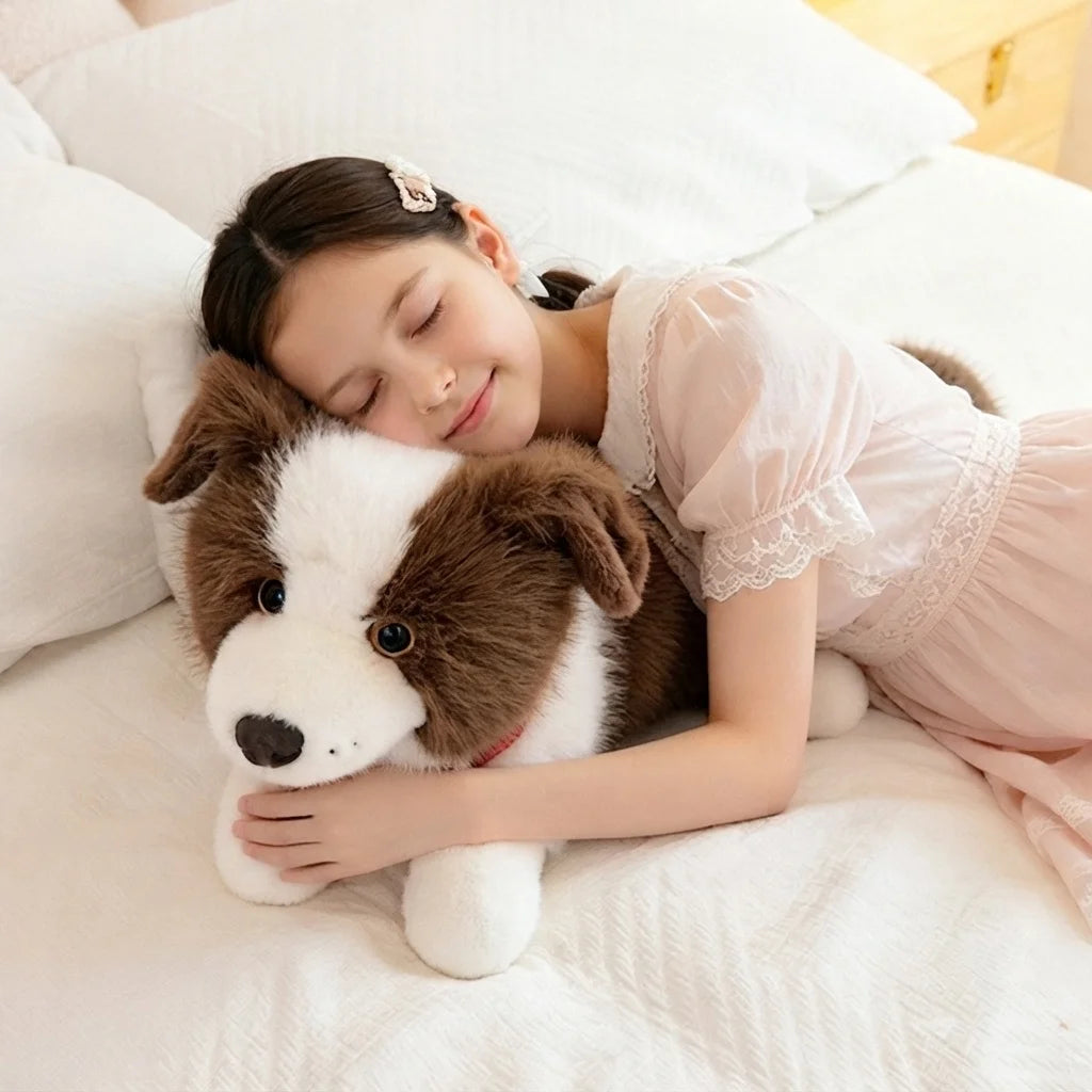 Border Collie Plush Toys Simulated Dog Stuffed Doll Exquisite Home Decor Toys Kawaii Accompany Toys Birthday Surprise Gifts