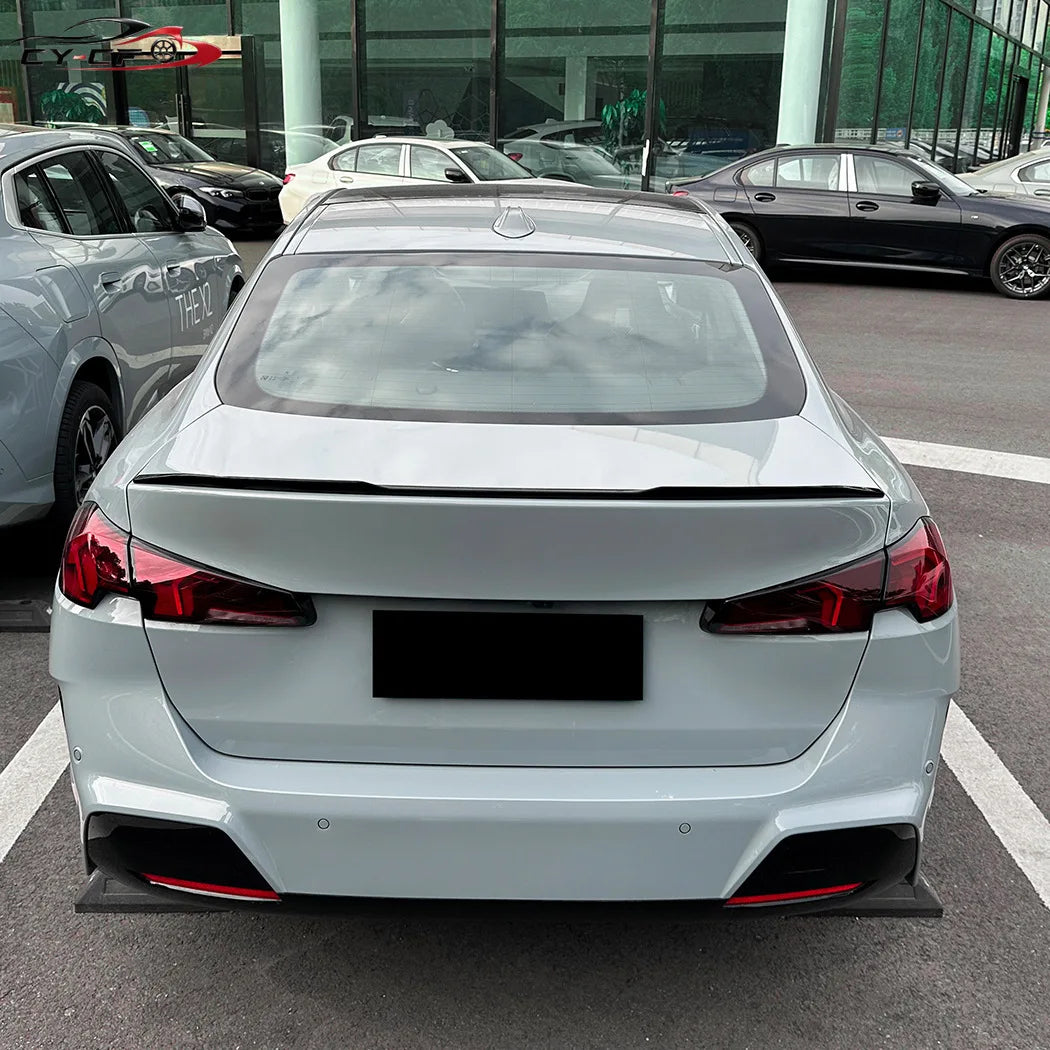 For BMW 2 series 218i 218d 220 220d 4-doors F74 MP style car Rear wing lip spoiler auto parts Paste installation 2024-2025