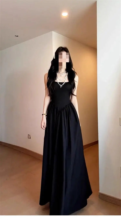 Ele Off-oulder Long Dr Women's Summer New Sle High Waist Design Conceals Flattering Body ape Svel Gown