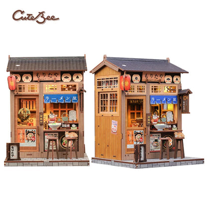 CUTEBEE Book Nook Kit 3D Wooden Puzzle DIY Bookend Insert Model Building Kit Laser Cut Precision Pieces for Home Decor Office