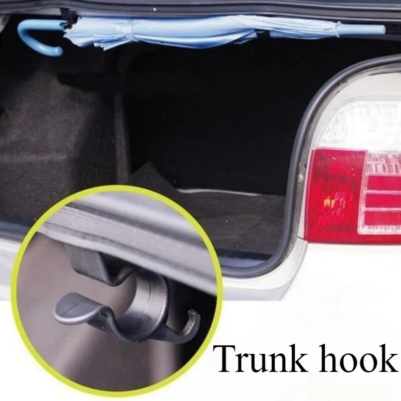 2PCS/Set Car Hooks for Back of Car Seats, Trunk, Fishing Rods, Umbrellas, Towels, Multi-Functional Car Storage Hanger