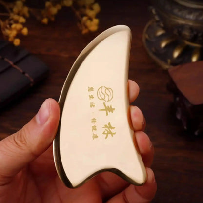 Free custom logo Guasha Massage Face Massag Gua Sha Imitation copper Board Acupoint Eye Care SPA Massager Tool massage tools