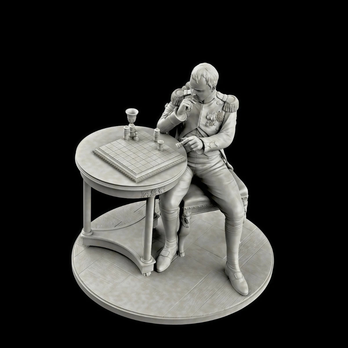 75mm resin unpainted model kit, Napoleon Emperor unassembled and unpainted GK