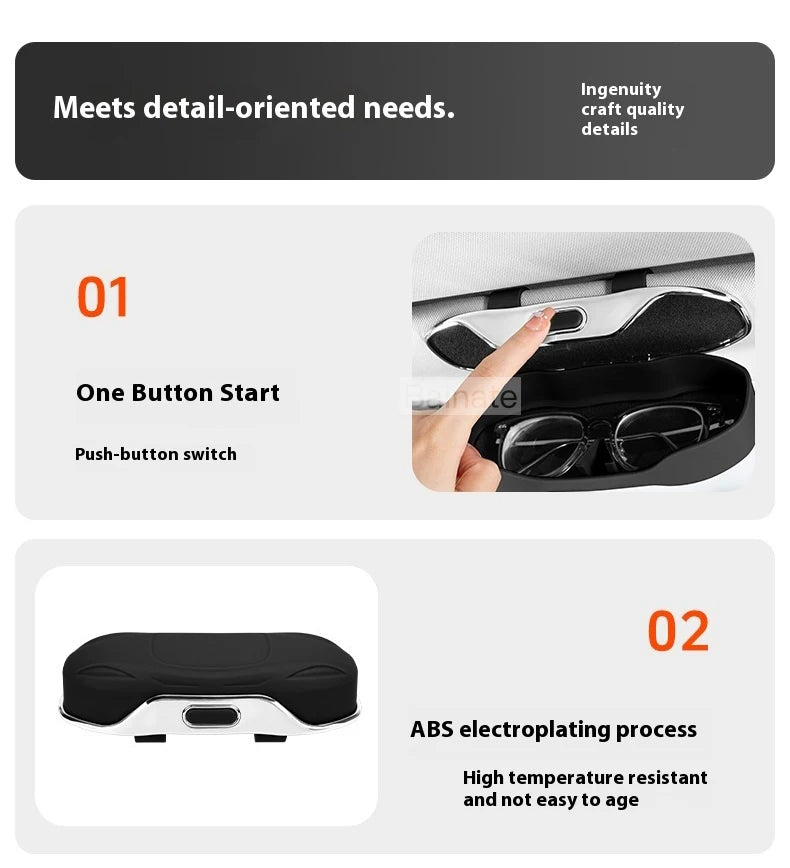 Car Glasses Box Sun Visor Glasses Holder For EBRO S700 EBRO S800 S400 2025 Shock-proof Eyeglasses Storage Case Car Accessories
