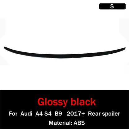 For AUDI A4 S4 RS4 B9 Sedan S style Carbon fiber FRP glossy black Rear Spoiler Trunk Wing Car tuning accessories 2017+
