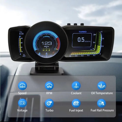 Diagnostic Tools Digital GPS Speedometer Car Navigation OBD+GPS Smart Gauge Automotive HUD Head Up Displays A600