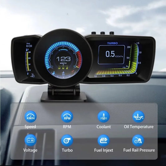 Diagnostic Tools Digital GPS Speedometer Car Navigation OBD+GPS Smart Gauge Automotive HUD Head Up Displays A600