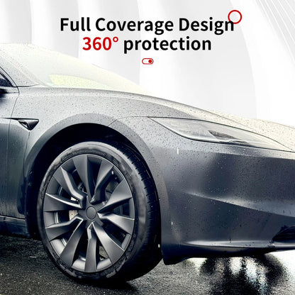 TSLLUG 4PCS 19-Inch Hub Cap for Tesla Model 3 Highland 2024-2026 32nd Style Automobile Hubcap Full Rim Cover Accessories