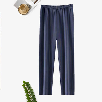 Spring, Autumn and Winter Men's Single-Piece Pajama Pants, Thickeneded Pants, Plus Fat, Large Size, Casual, Can Be Worn Outside, Fashionable Home Pants