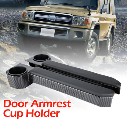 2Pcs Door Armrest Cup Holder Organizer for Toyota Land Cruiser 70 76 79 Hj75 Hzj75 Hzj79 Hdj79 Car Accessories
