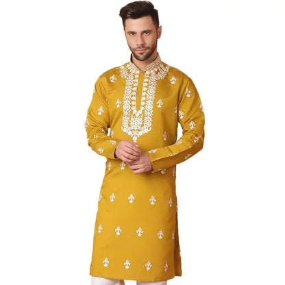 Men's digital printed kurta vardha regular fit Mandarin collar long suitable all occasions such as birthday wedding Aidilfitri