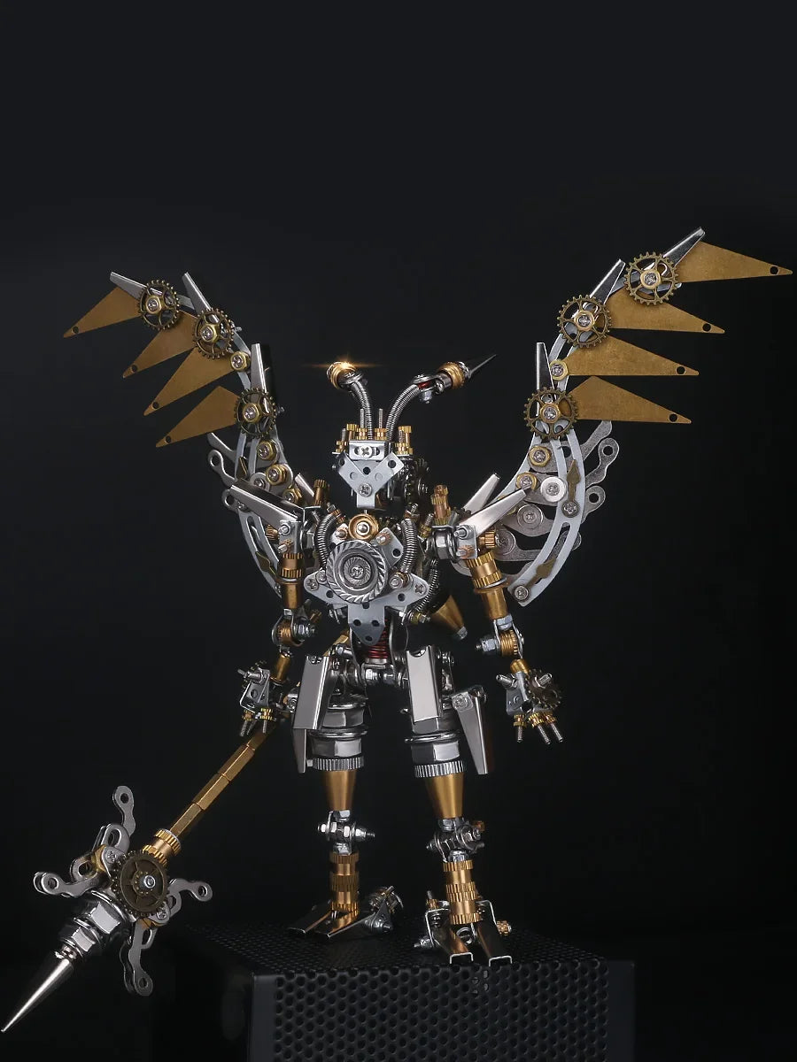 16cm Mechanical Party Metal Trendy 3D Three-Dimensional Assembled Toys Chinese Style 1/12 Robot Model Creative Collection Crafts