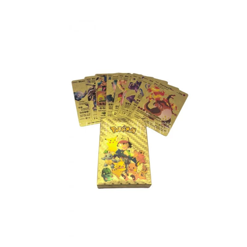 Baokemeng Hot Pokemon Board Game Card Gold Foil Card Silver Foil Black Foil Collection Card Cross Pokemon Cards