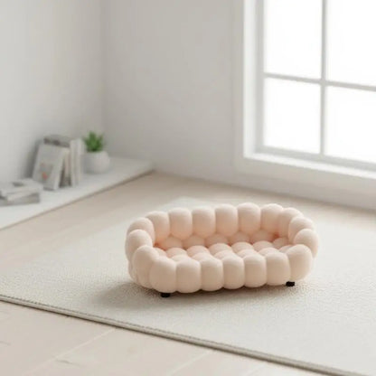 Cloud Sofa Model for Dollhouse - Miniature Living Room Furniture Decoration, Micro Scene Pretend Play Toy for Dolls House