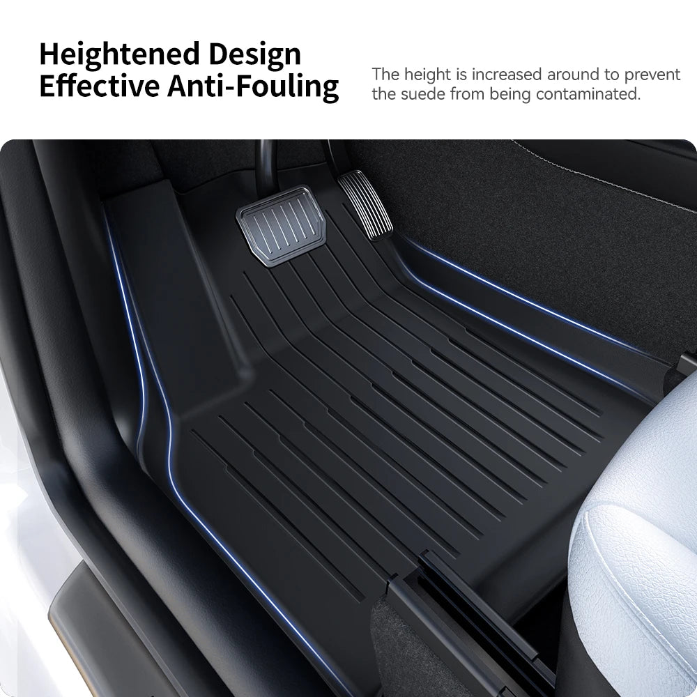 YZ TPE Foot Pad For Tesla Model Y Juniper 2025 Right Rudder floor Liner Fully Surrounded Floor Mats Waterproof Non-Slip Carpet