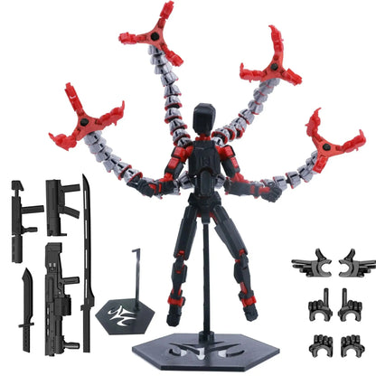 Hot 13 Action Figure Dummy Death Swordsman Titan 13 Action Figures T13 Multi-Jointed Movable Lucky 13 Action Figure Nova Gift