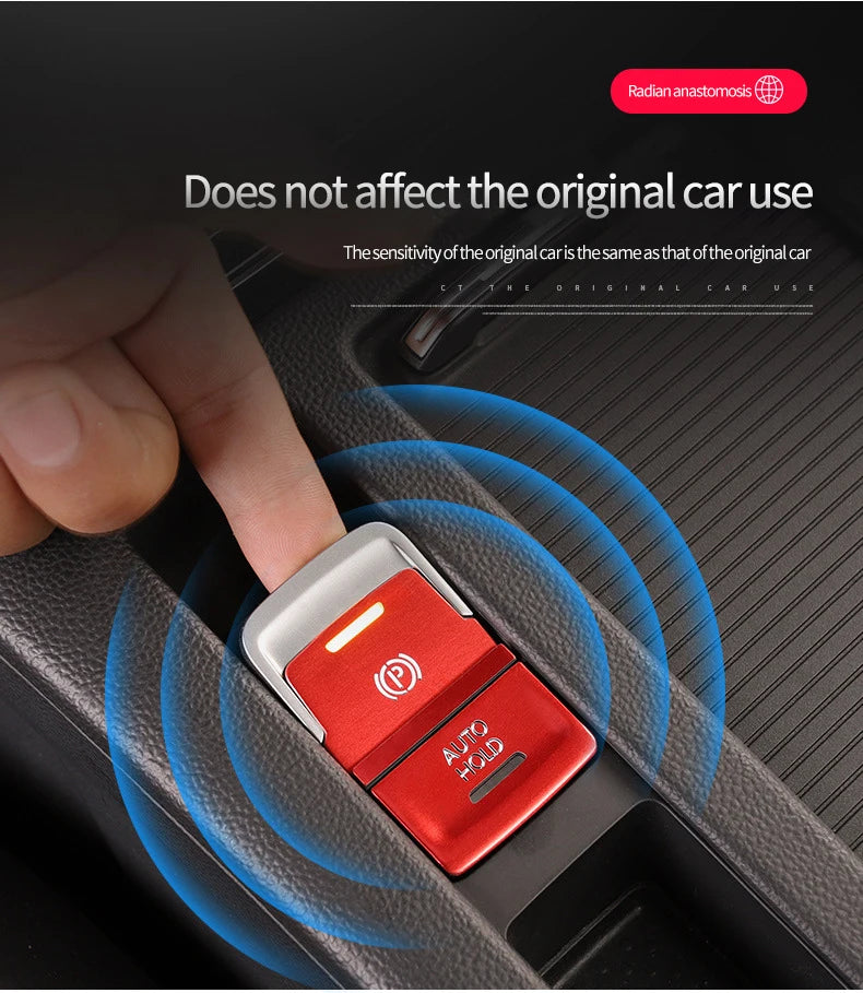 Car door unlocking button decorative sticker is suitable for Volkswagen VW new CC aluminum alloy interior button accessories