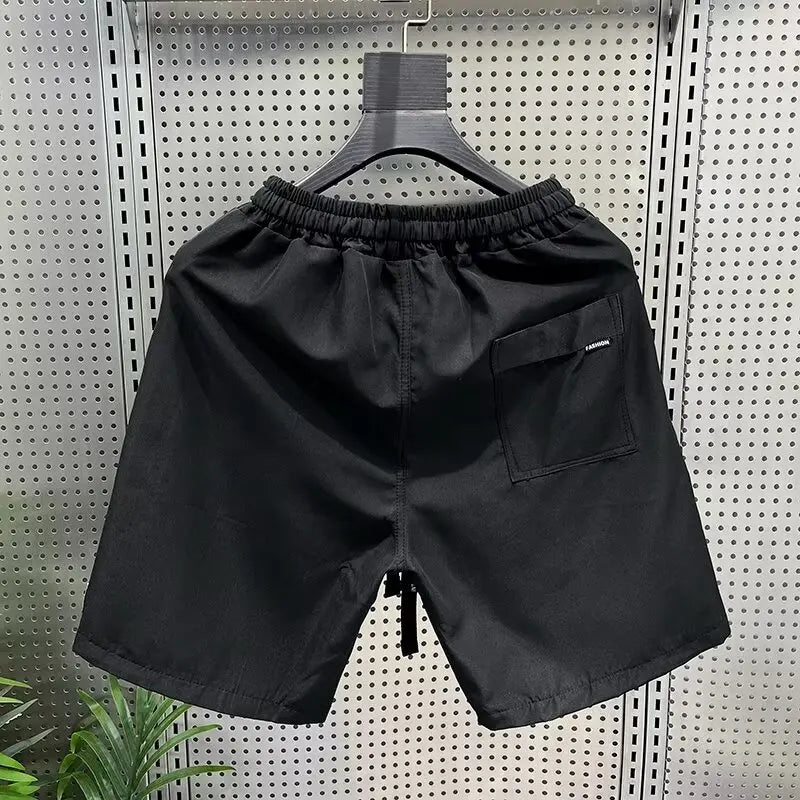 High Quality Men's Shorts Summer Quick Drying Breathable Beach Shorts American Style Trendy Men's Clothing Sports Pants 2025
