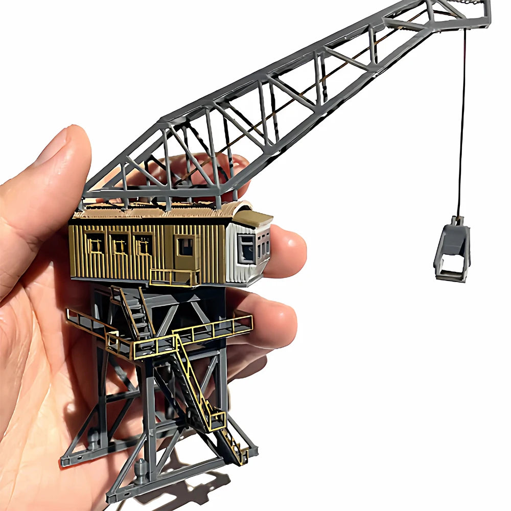 N Scale Miniature Coal Hoist/Coal Loader Model Tower Crane For DIY Railway Sand Table Scene Model Accessories Diorama Kit 1PCS