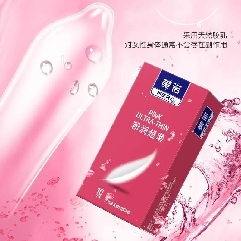 10pcs Fruit Flavor Ultra Thin Condoms Adults Toys For Men 18+ Extra Lubricated Penis Sleeve Male Delay Enhancement Sex Products