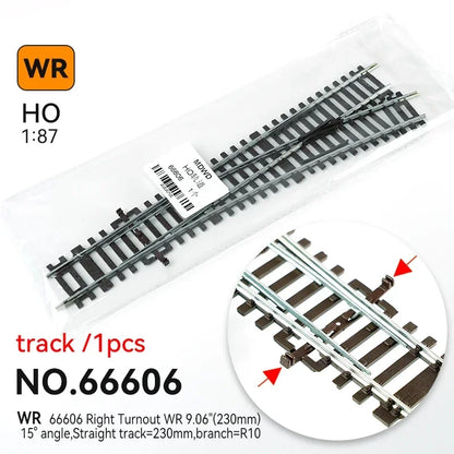 Ho scale 1/87 Train Track Model Railway  Be Powered Nickel Silver Narrow Gauge Curved Track Turnout Track Model
