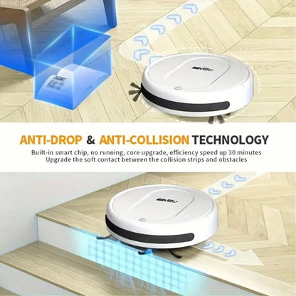 2-in-1 Robot Vacuum and Mop Combo, Wet & Dry Cleaning, Multiple Modes, Perfect for Pet Hair, Debris, Hard Floors, and Low-Pile Carpets