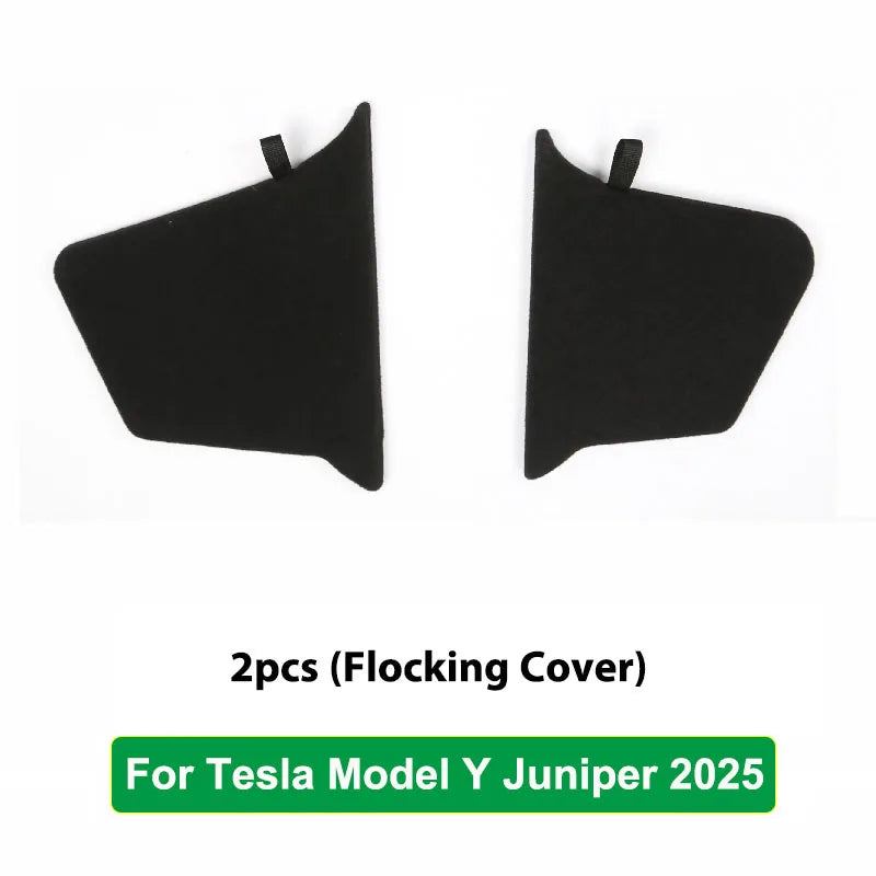 For Tesla Model Y Juniper 2025 2026 Launch Trunk Side Storage Box Boot Organizer Flocked TPE Mat Anti-dirty Travel Accessories