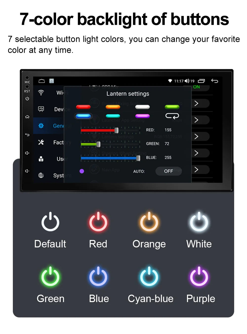 XIMA 7 Inch 2 Din Wireless Carplay Android Auto Car Radio Multimedia Video MP5 Player With BT FM Stereo Autoradio Audio USB TF