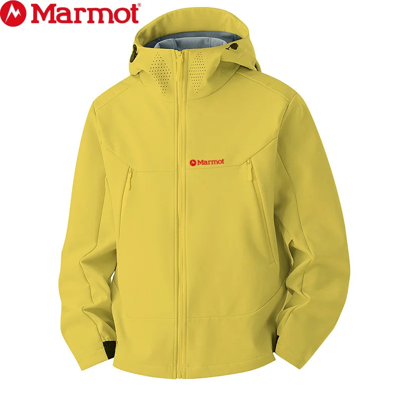 MARMOT New Men's Softshell Jacket, Trendy Outdoor Windproof Waterproof Casual Sports Jacket, Versatile