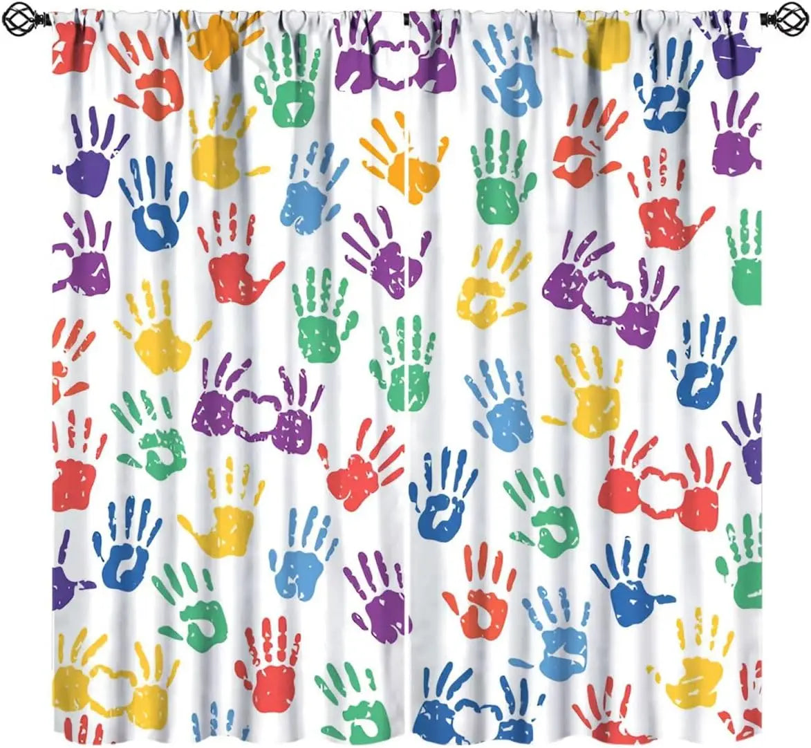 Fun Math Blackout Curtains, Mathematics Formula Learning Knowledge Educational Window Drapes for Kids Learners Bedroom Living