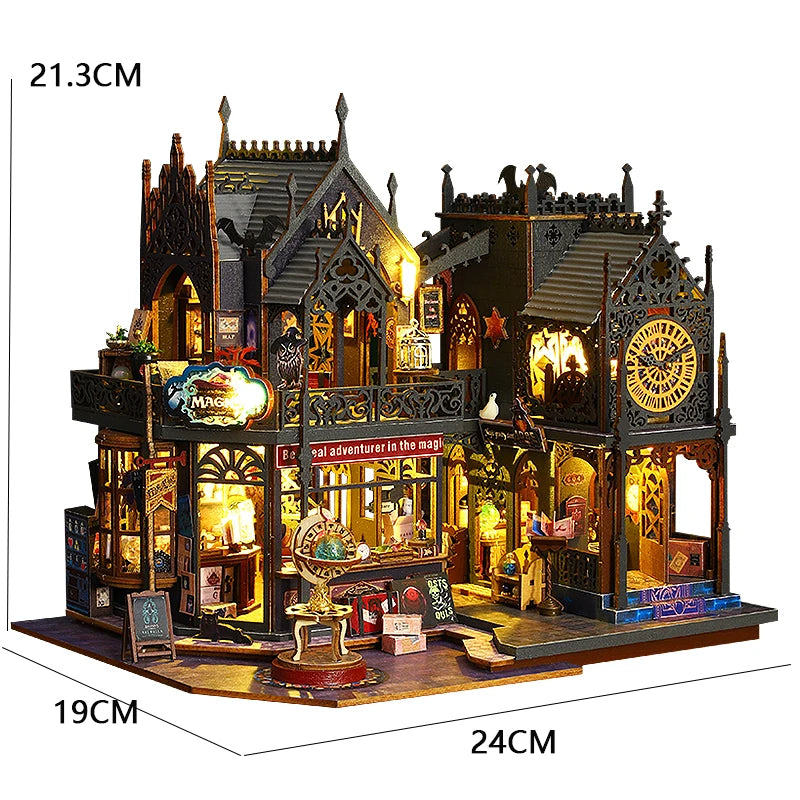 DIY Miniature Doll House Wooden Case 3D Puzzle Model Making Room Toys Home Bedroom Decor With Furniture DollHouses