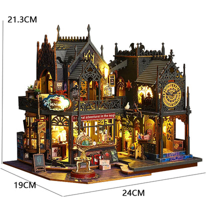 DIY Miniature Doll House Wooden Case 3D Puzzle Model Making Room Toys Home Bedroom Decor With Furniture DollHouses