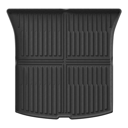 LUCKEASY for Tesla Model Y Launch Juniper 2025 2026 Rear Trunk Seat Backrest Cushion Anti-Kick Mat Car TPE Trunk Protection Pad