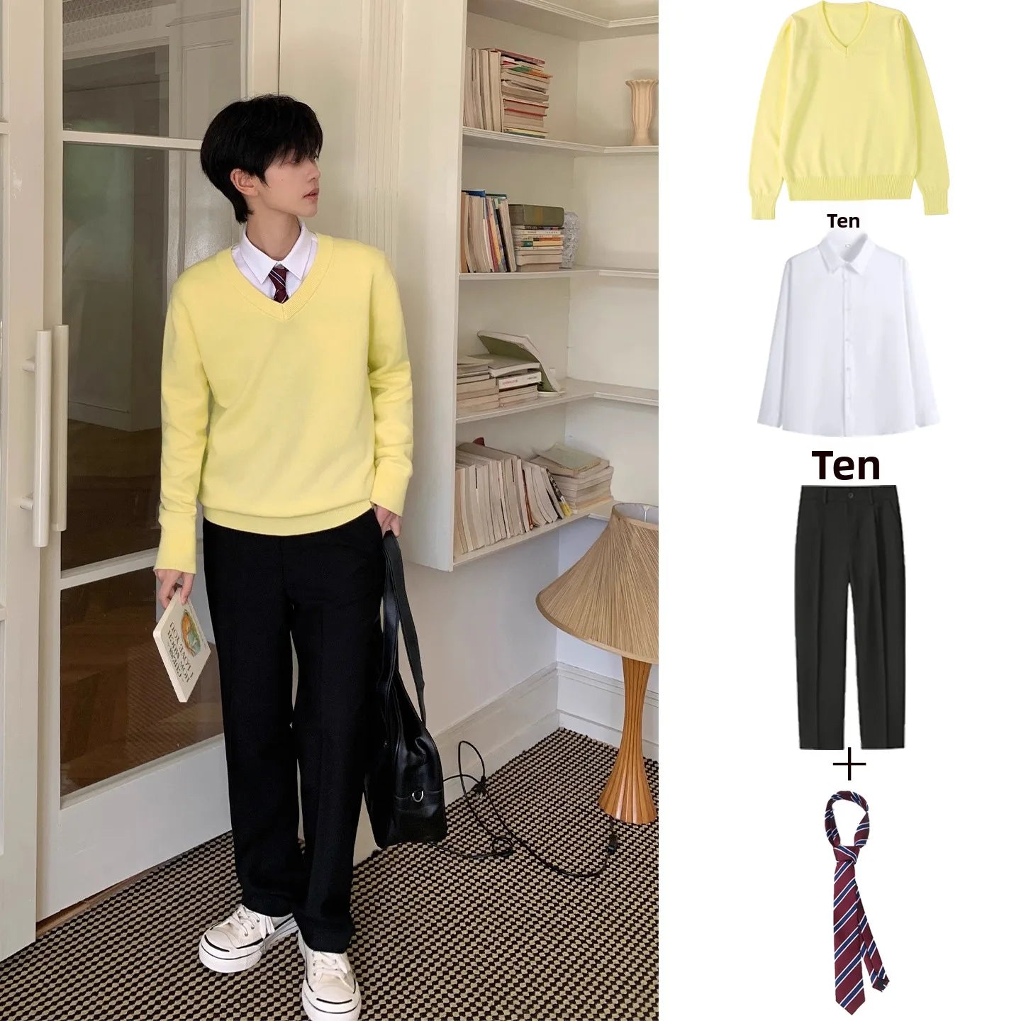 Long Sleeve Knitted Sweater Pure Color Crew Neck Inner Wear for Men And Women Casual Autumn Winter Leisure Cotton Sweater