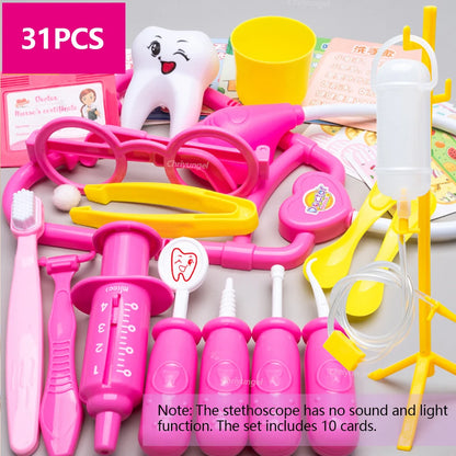 Doctor Toys for Kids 43/40/31PCS Hospital Nurse Doctor Role Play Kit Medical Toys Dentist Kit Educational Toy Gift for Boy Girl