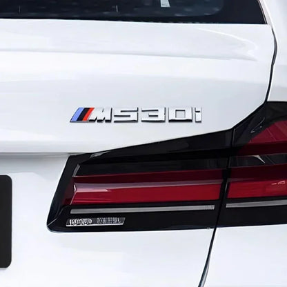 3D ABS Car Letters M Logo Sticker Rear Trunk Emblem Badge For BMW M125i M135i M140i M235i M240i M320i M330i M340i M350i M440i
