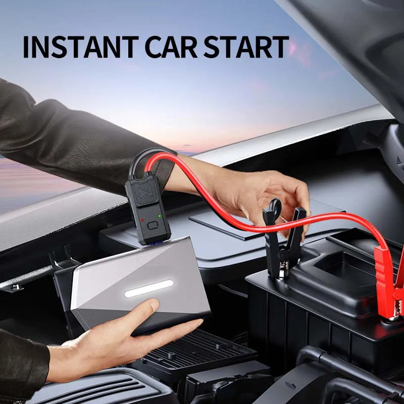 12000mAh Multi-Function Car Jump Starter&Air Compressor&Air Blower 12V Portable Battery Booster  Inflator Fast Charging