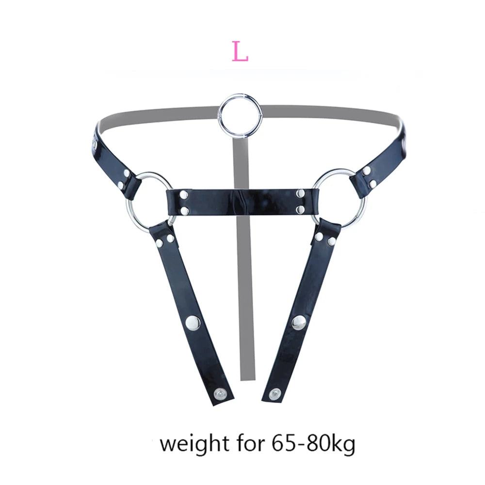 FRKO PU Leather Chastity Belt For Metal Penis Lock Cage Auxiliary Harness Belt Underwear Chastity Accessories BDSM Men Sex Toys