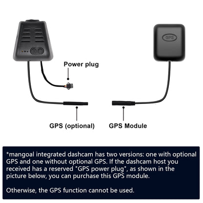 GPS For Mangoal Dash Cam Directly Plug in Long Battery Advanced GPS Function Safe Driving On the Road Car Accessories