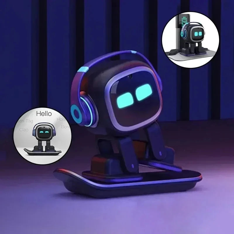 Decoration Electronic Advanced Smart Pet Children's Toys Gift EMO Robot Toy Desktop Pet Intelligent Ai Electronic Accompanying