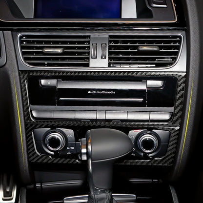 Car Center Console Gear Shift Panel Set, For Audi A4 S4 RS4 A5 S5 RS5 (2007-2016) Carbon Fiber Interior Sticker Trim Accessories
