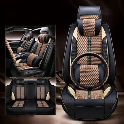Full set car seat covers + Steering wheel cover for Haval M6 2025-2023 Top quality breathable seat cushion seat case for M6 2024