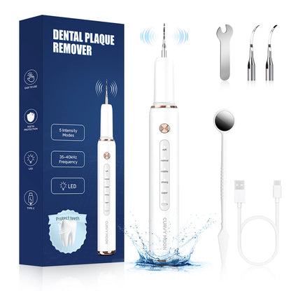 CURVY MOON Ultrasonic Plaque Remover for Teeth T4 UV Disinfection Dental Tartar Calculus Remover Teeth Cleaning Oral Care Kit