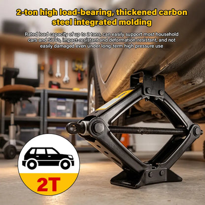 Portable 2 Ton Car Scissor Jack Kit with Extendable Wheel Wrench Labor-Saving SUV Auto Tire Repair Replacement Tool